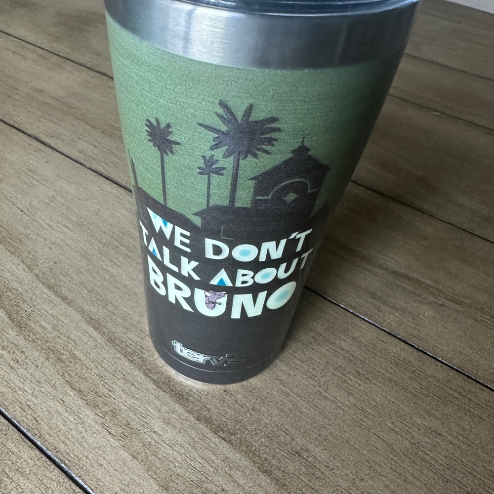 Tervis Green and Silver Tumbler with Bruno Design Disney Encanto movie